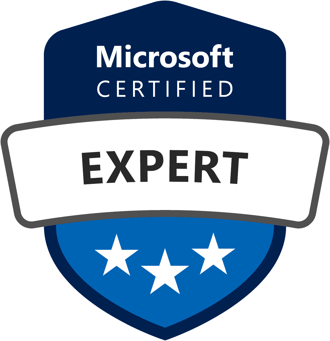 Microsoft certified expert badge Instructor Brandon