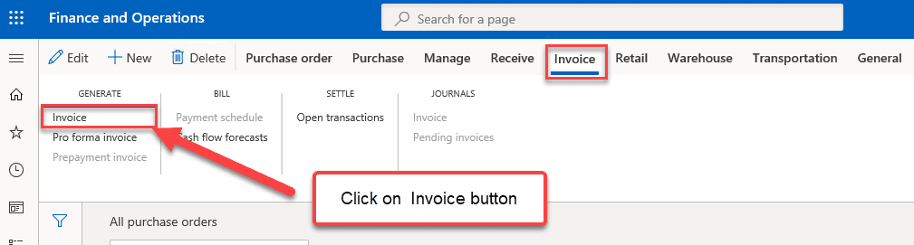 Purchase Order Invoice Posting - Step 2