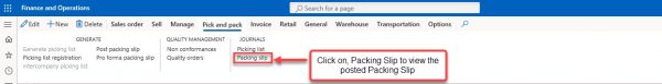Create a Sales Packing Slip Techno-functional D365 Data-Mode lTutorial