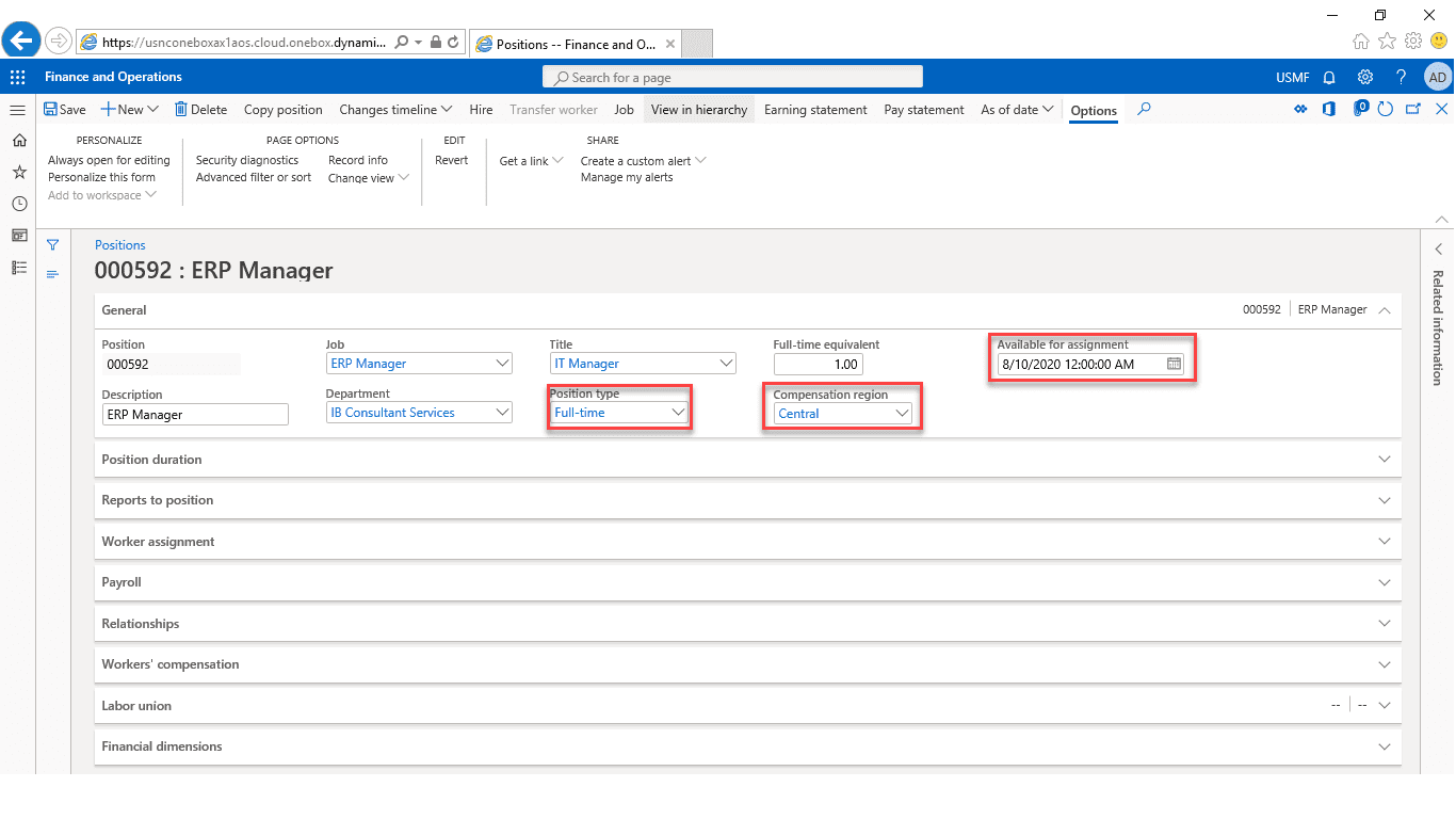 Step 3: Add Relevant Fields in Dynamics 365 Finance and Operations