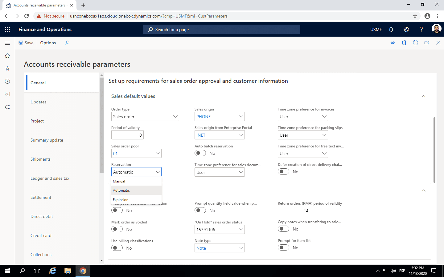 Step 1: Inventory Reservation Process in Dynamics 365