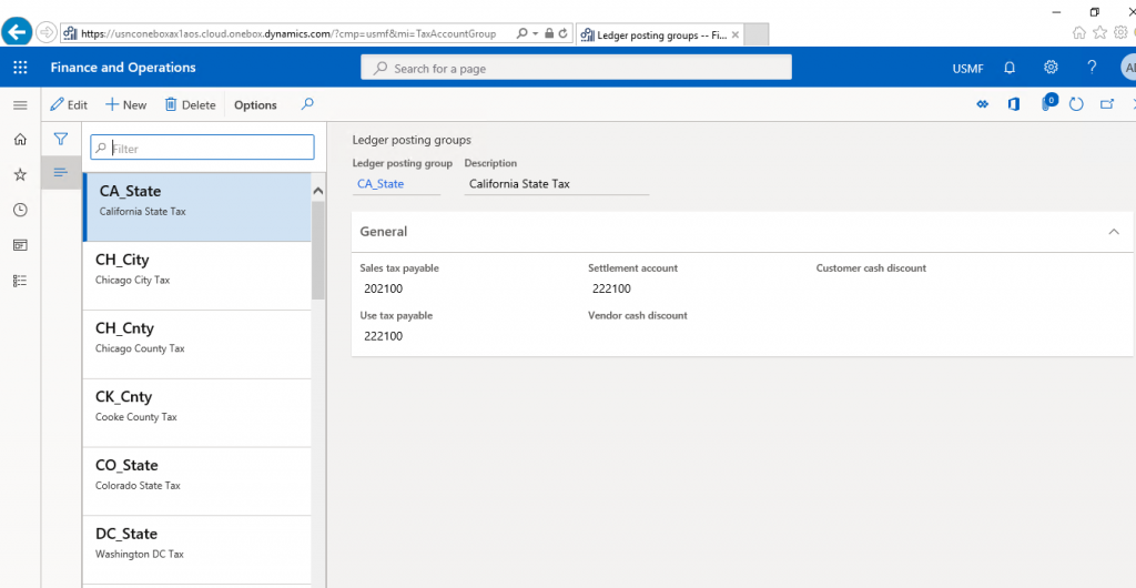 How to Set up Ledger Posting Group for Sales Tax? Dynamics 365