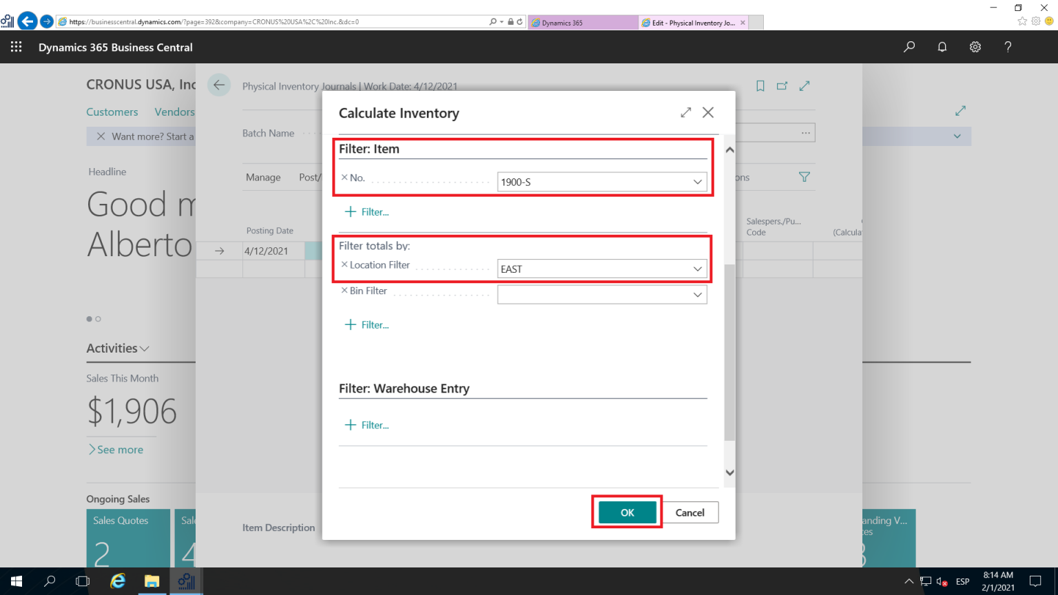 Understanding Inventory Journals in MS Dynamics 365 F&S