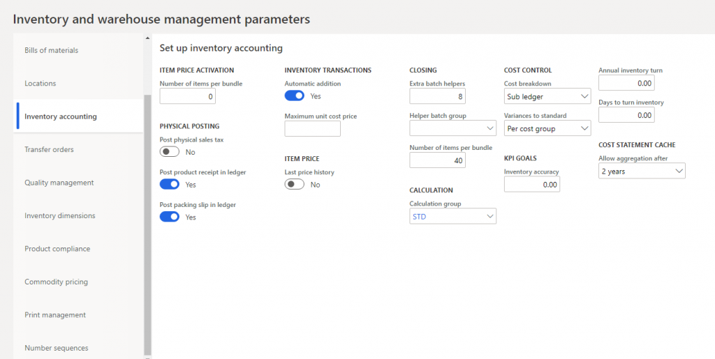 Inventory Closing and Adjustment with Microsoft Dynamics 365