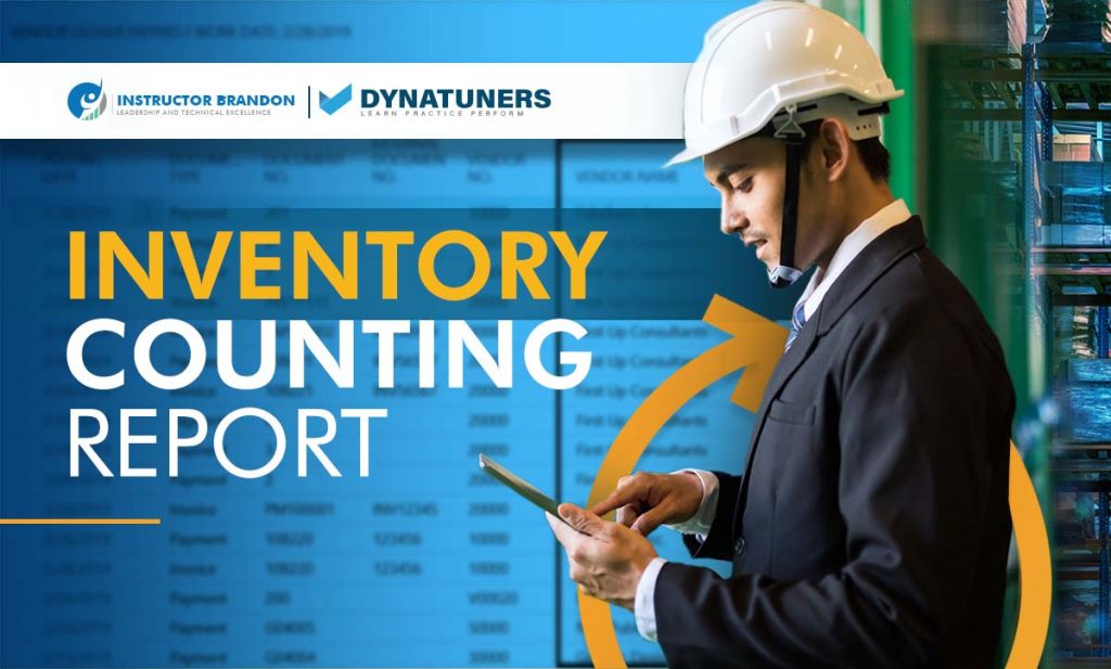 Explaining Inventory Counting Report in MS Dynamics 365 SC