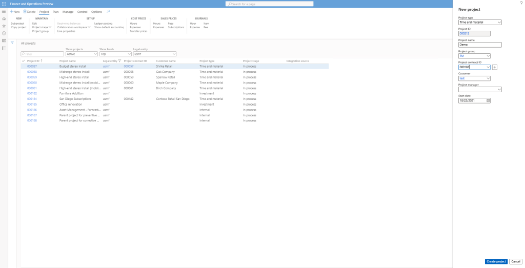 How to Create Advanced Contracts for Billing in D365 FO?