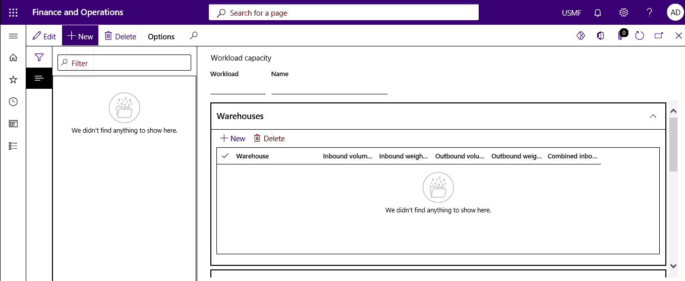 workload capacity setup step 2