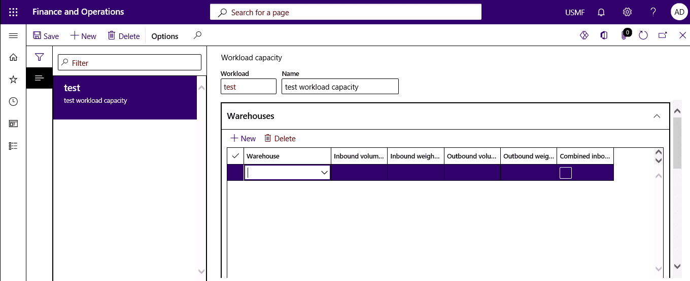 workload capacity setup step 3