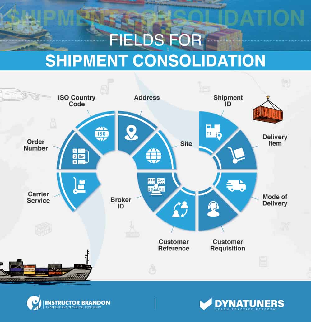 fields for shipment consolidation