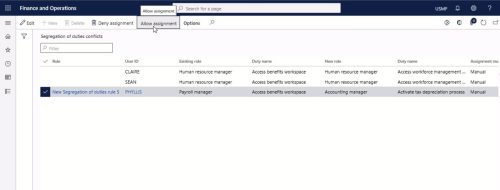 Segregation of Duties & Security Management with D365 F&O