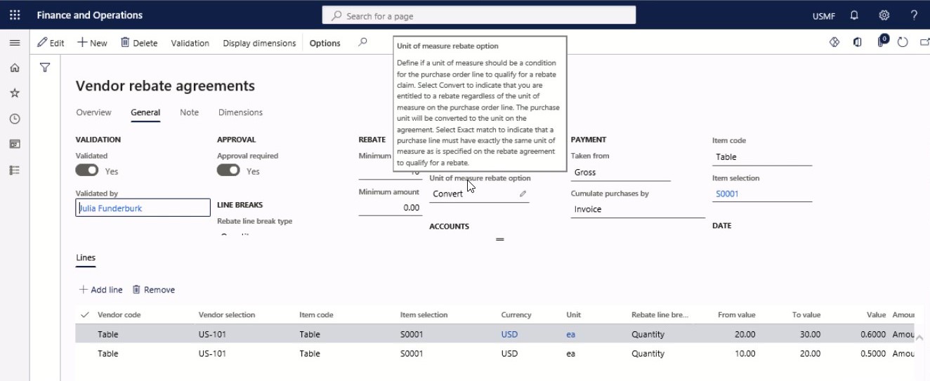 rebate management step 2