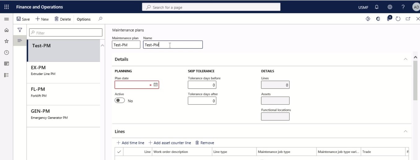 maintenance plans step 3