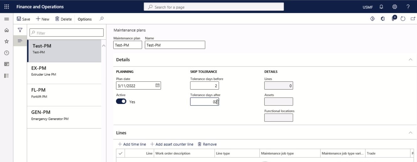 maintenance plans step 7