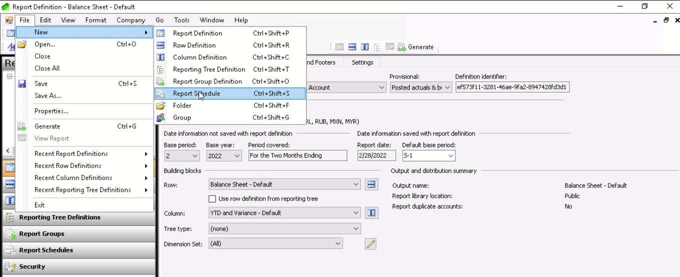 d365 financial reports step 1