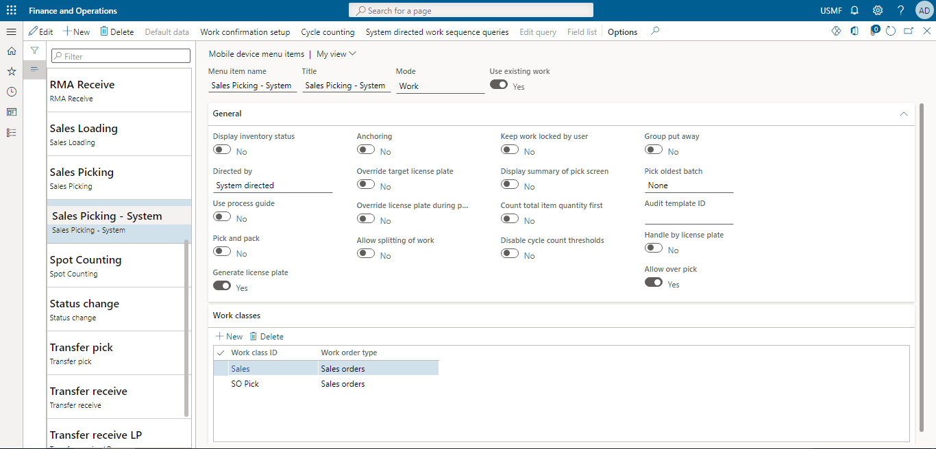 work order sequencing step 4