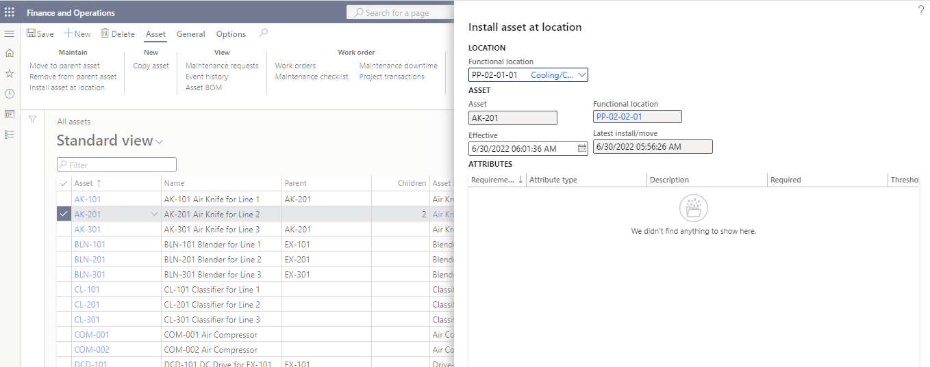 d365 asset management step 5