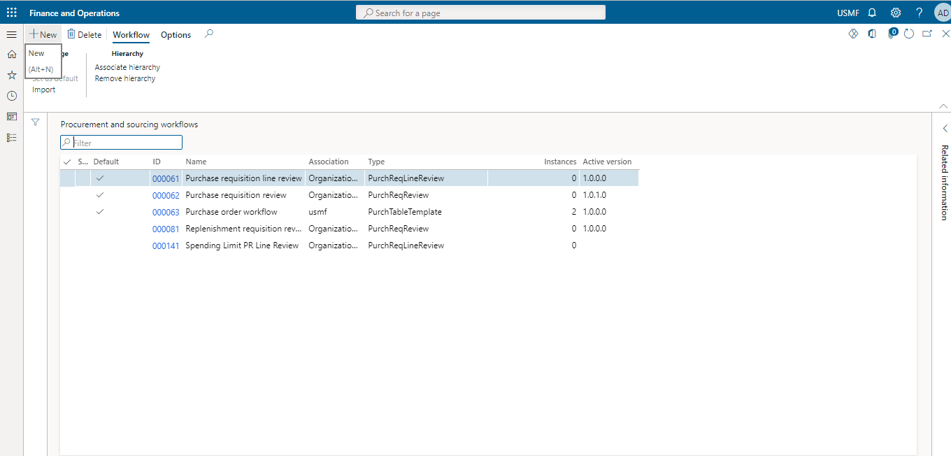 procurement and sourcing workflows step 2