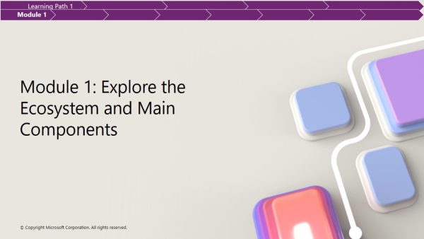 Module 1: Explore the Ecosystem and Main Components - Instructor ...