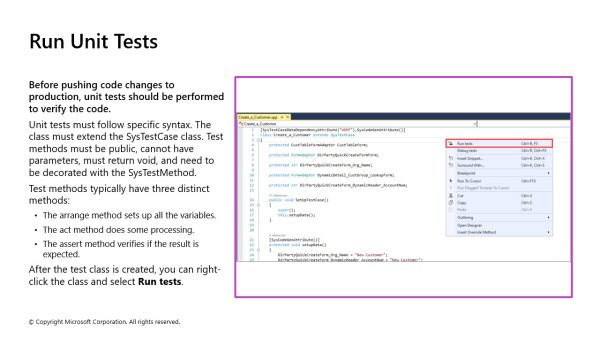 Run Unit Tests - Instructor Brandon: Online Learning, Training ...