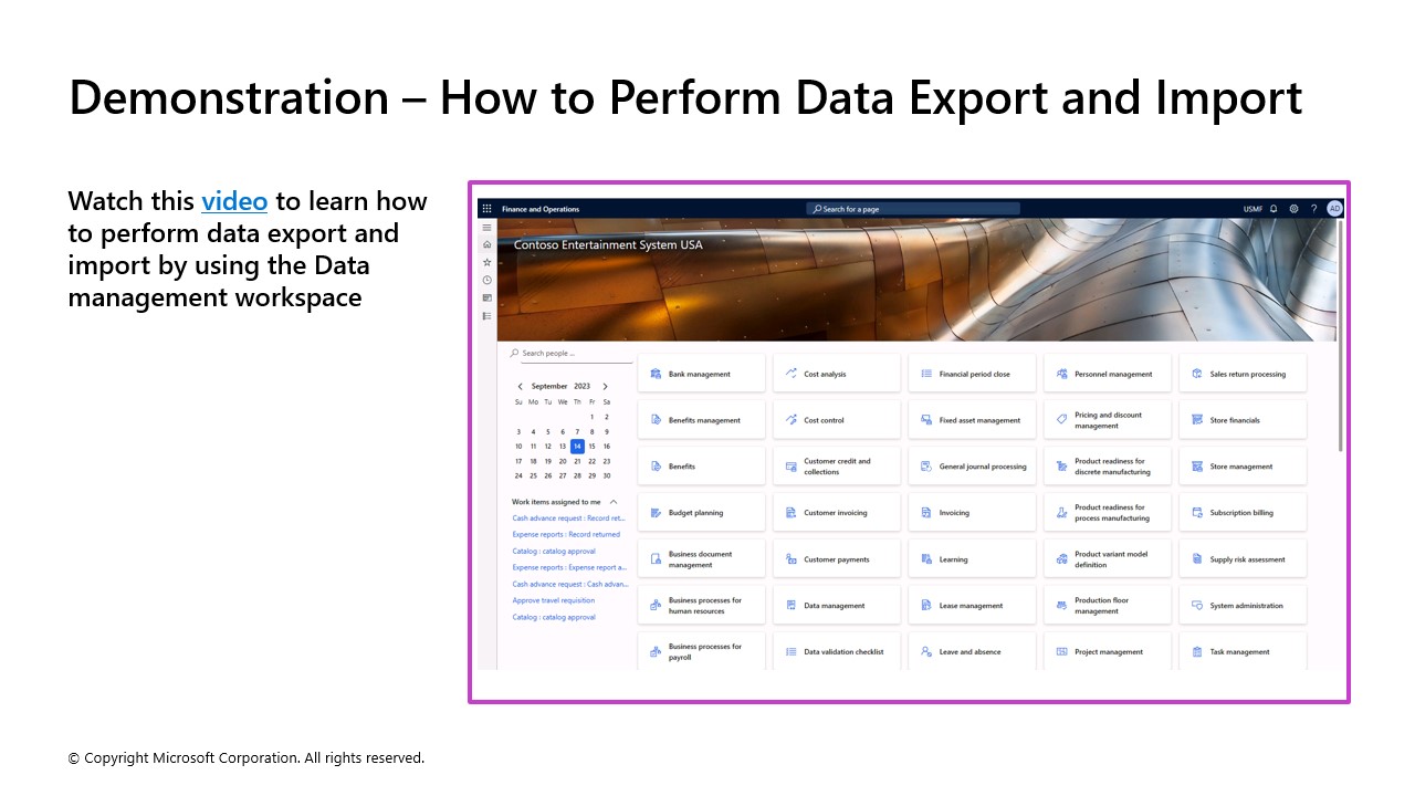 Demonstration – How to Perform Data Export and Import - Instructor ...